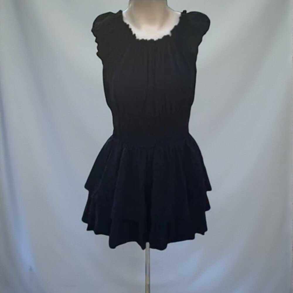 1412 Swiss Dot Off Shoulder Romper